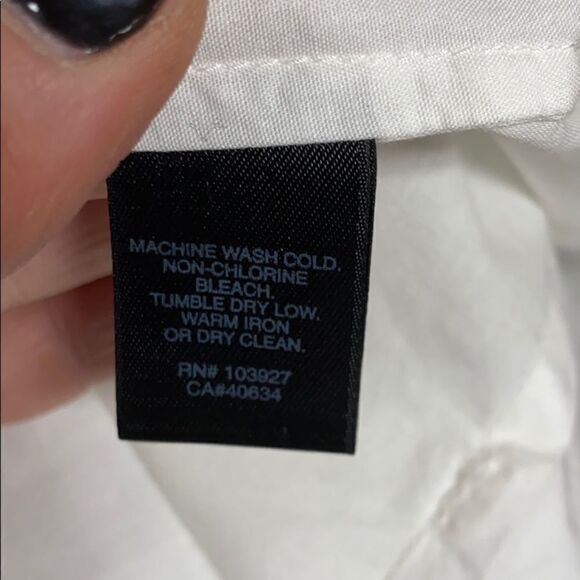 Marc Jacobs White Cotton Bib Front Top Size 4 - Picture 9 of 10